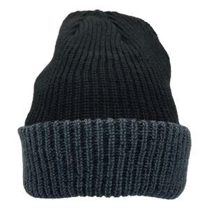 Black/Grey Thick Insulated Long Cuffed Beanie Winter Ski Cap Snowboard Hat